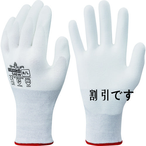 ショーワ　耐切創手袋　ＮＯ５４６Ｗ　デュラコイル５４６Ｗ　ホワイト　Ｓサイズ　